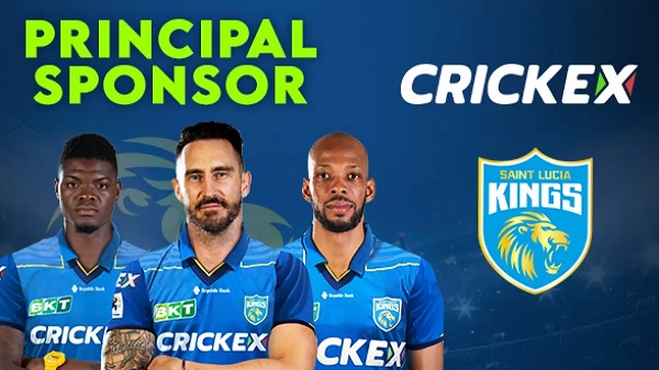 Crickex Partners With Saint Lucia Kings As Principal Sponsor For The Caribbean Premier League 2023